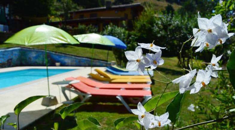 casa rural con piscina